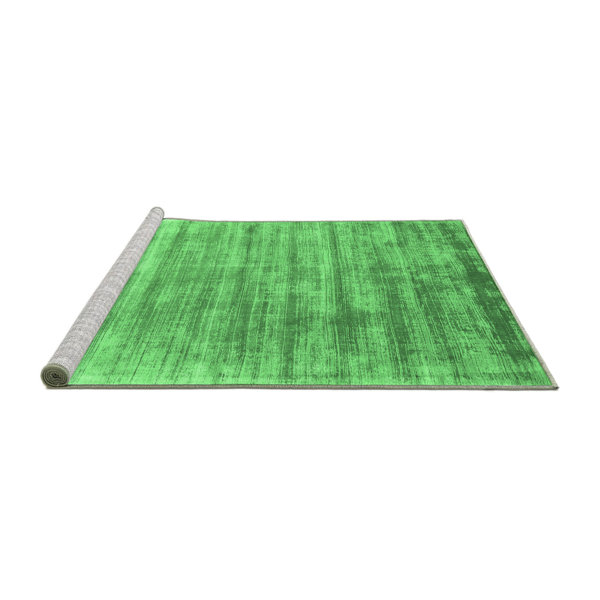 Latitude Run® Green Machine Washable Rug Wayfair